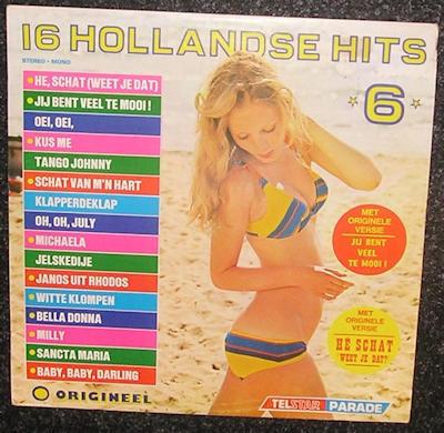16 Hollandse Hits deel 6 – Diverse Artiesten 1972 LP081, Inclusief binnenhoes, Ophalen of Verzenden, Gebruikt, 12 inch