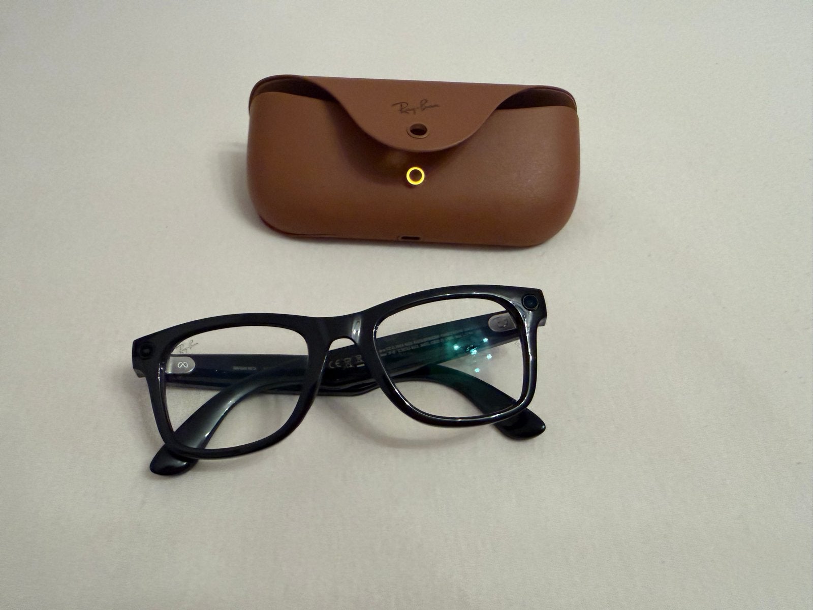 Ray-Ban Meta Wayfarer Gen 2 met Transitions glazen, Ophalen of Verzenden, Zo goed als nieuw, Ray-Ban, Grijs