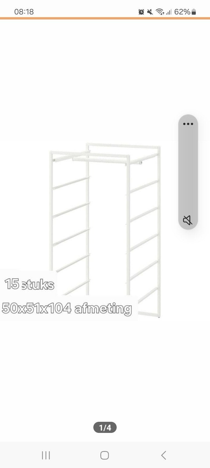 jonaxel stellingkast ikea, Ophalen, Gebruikt