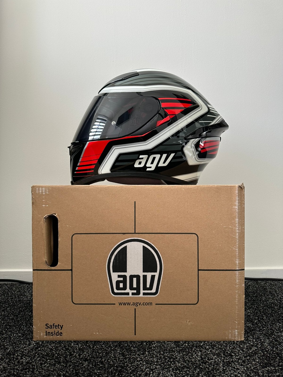 AGV K5-S Fire race maat M/L, Ophalen of Verzenden, L, Tweedehands, Integraalhelm