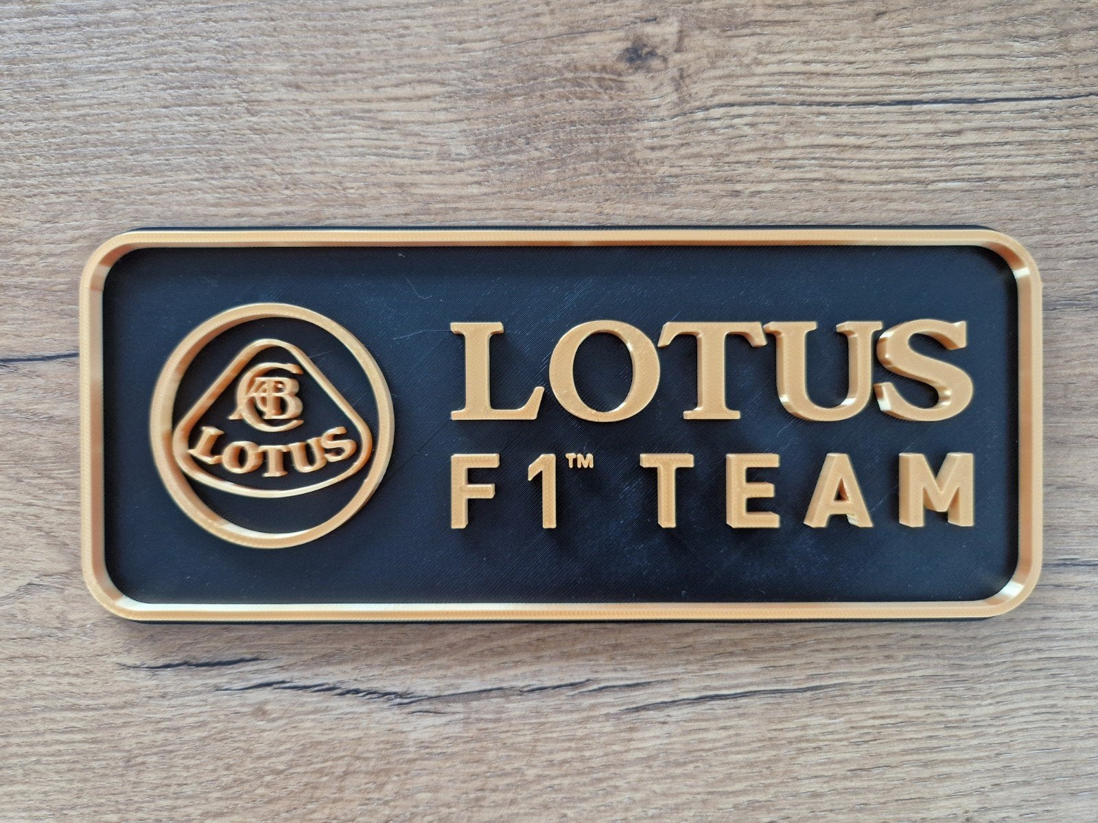 Cadeautip - Uniek 3d Lotus F1 TEAM logo, Ophalen of Verzenden, Nieuw, Formule 1