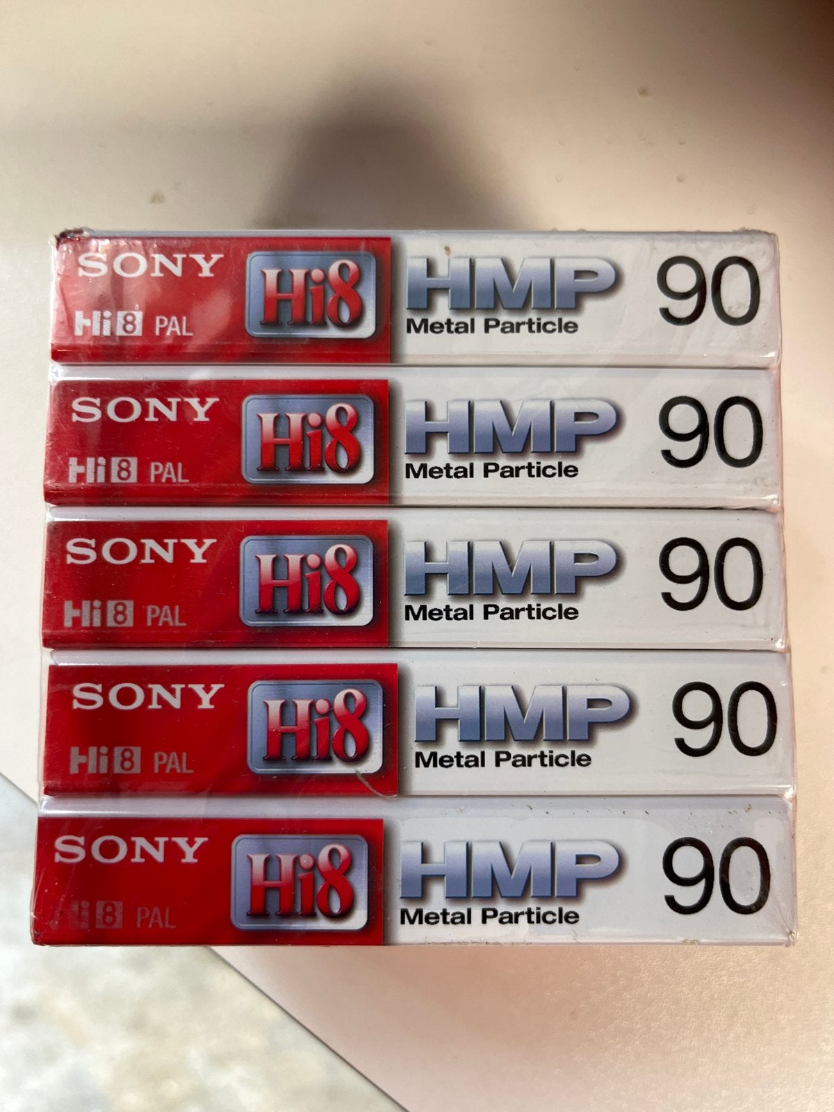 Sony Hi8 HMP 90 Metal Particle Videobanden (5 stuks), Ophalen, Nieuw, Overige typen