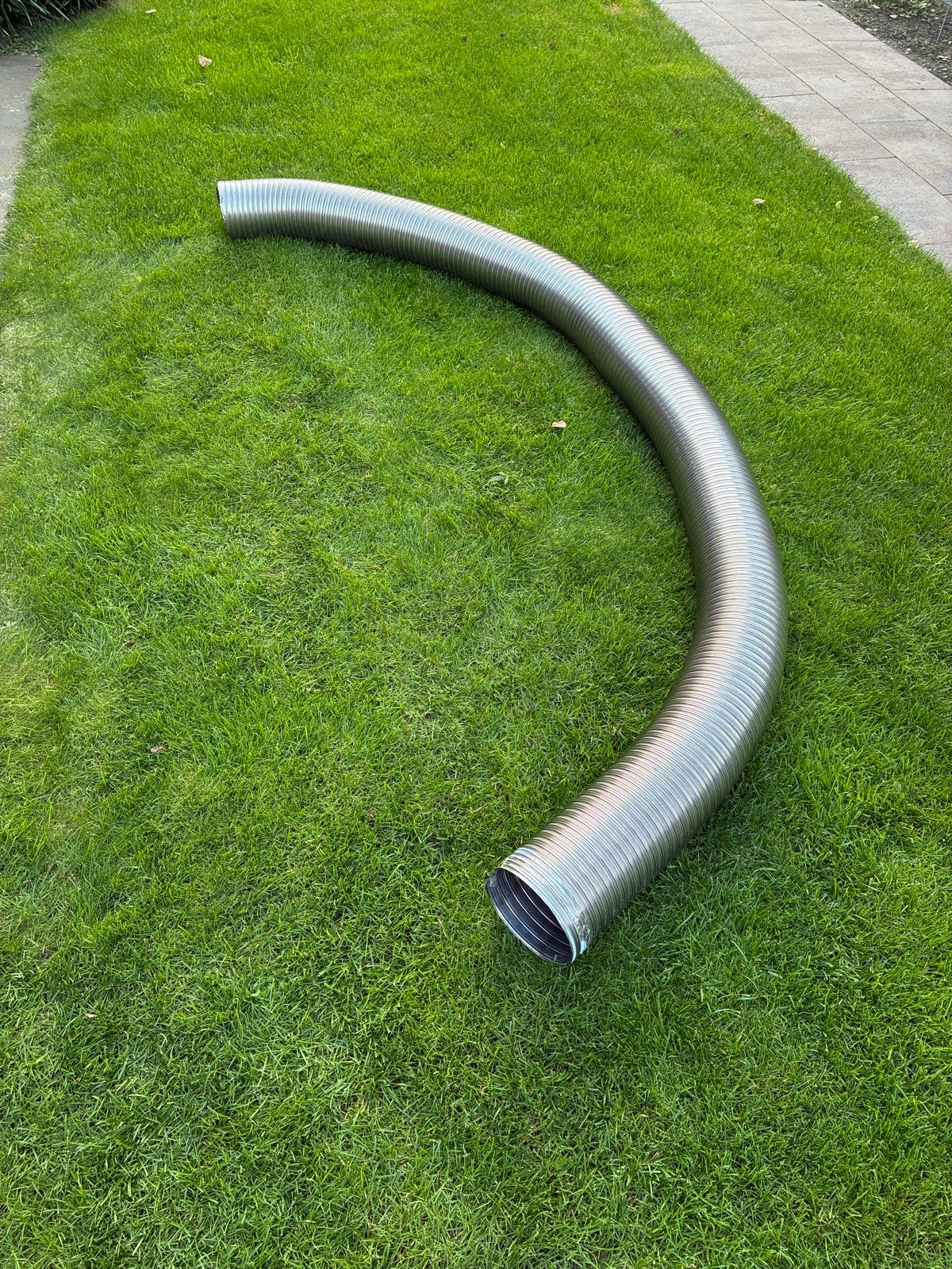 RVS dubbelwandige kachelpijp 150 mm, 3,1 mtr, Ophalen, Gebruikt, Minder dan 60 cm, Overige typen