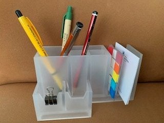 Bureau organizer pennen /schrijfwaren houder plastic etui, Ophalen of Verzenden, Nieuw
