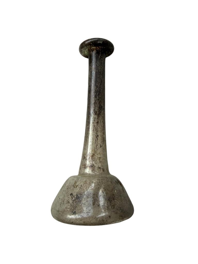 Romeins glazen zalfflesje - 2e/3e eeuw n.Chr. - Gaaf, Ophalen of Verzenden