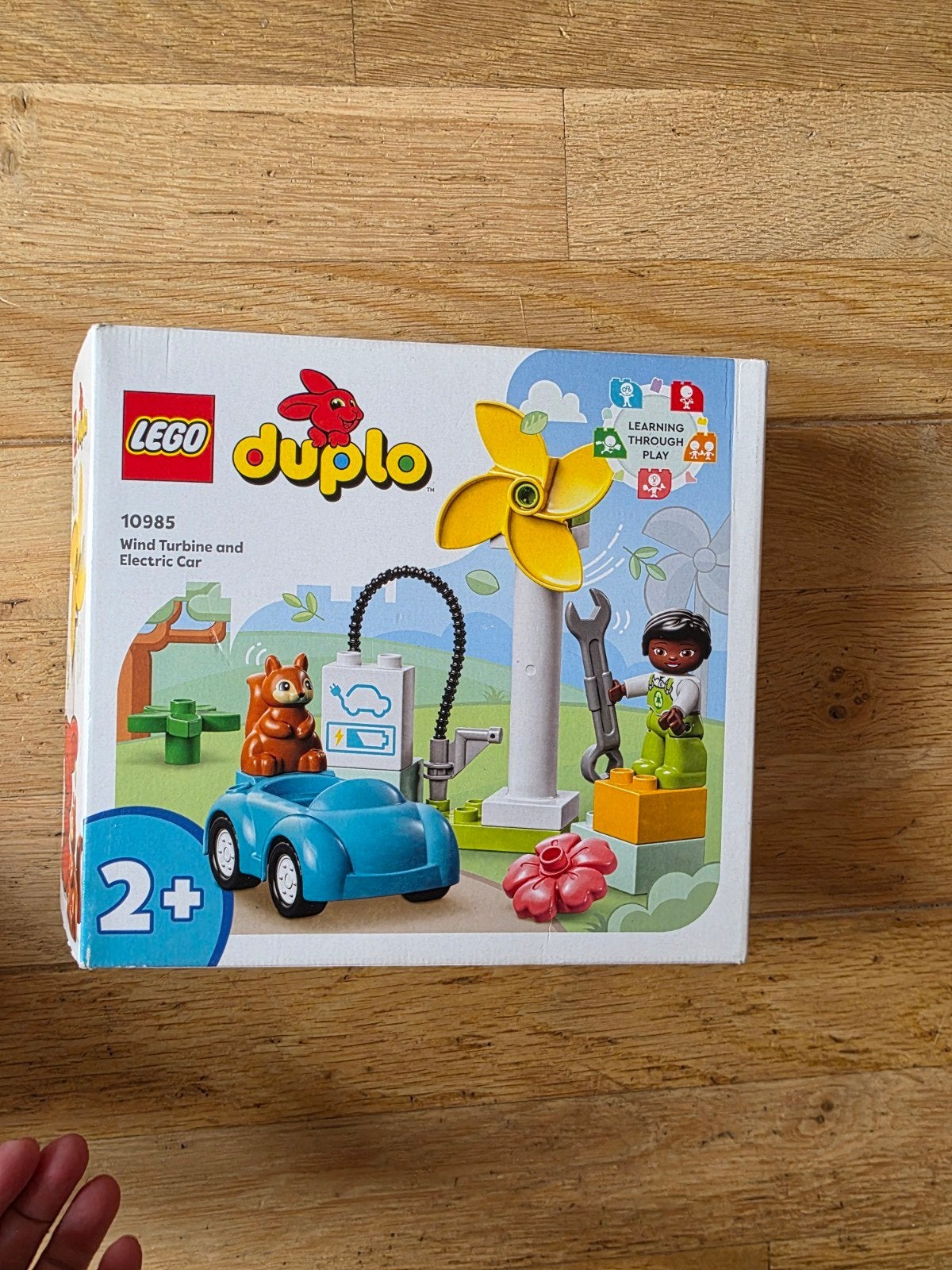 Lego Duplo 10985 Windturbine en Elektrische Auto, Ophalen of Verzenden, Zo goed als nieuw, Duplo, Compleet