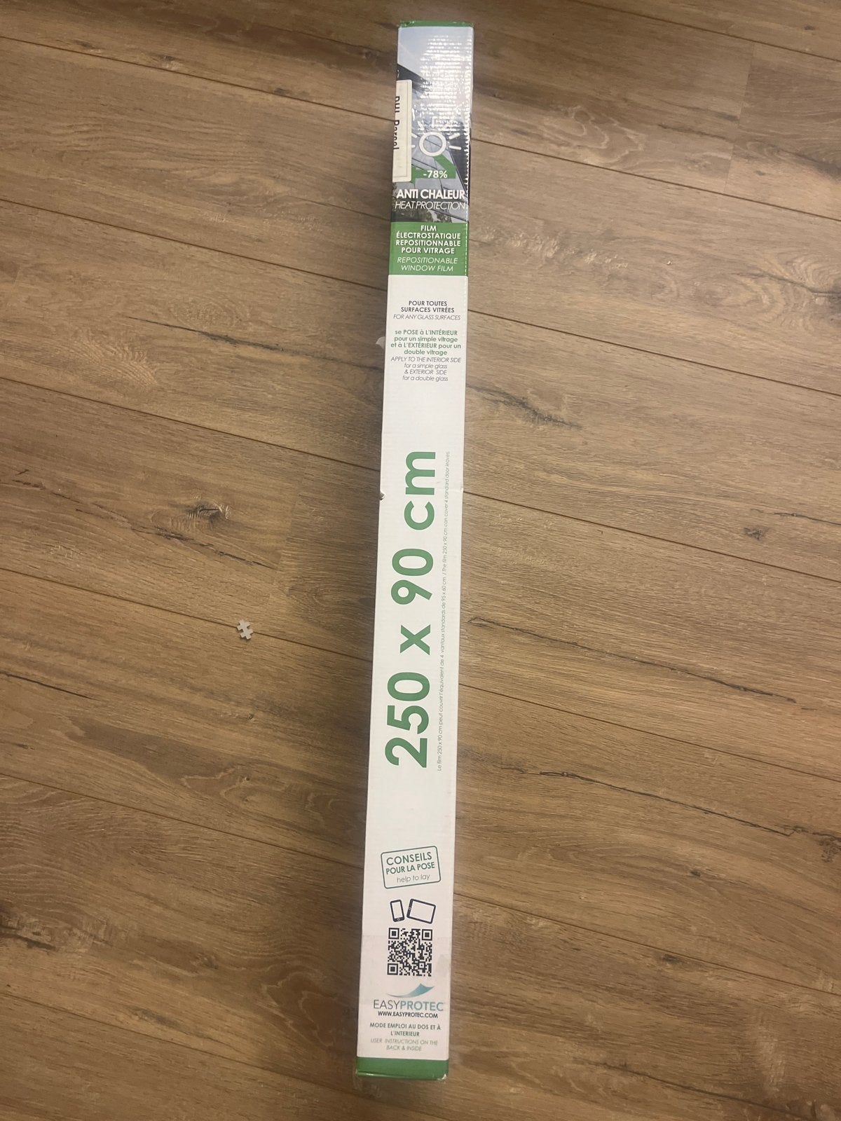 EASYPROTECT Raamfolie Warmtewerend 250x90 cm, Ophalen, 80 tot 120 cm, Overige typen, Nieuw