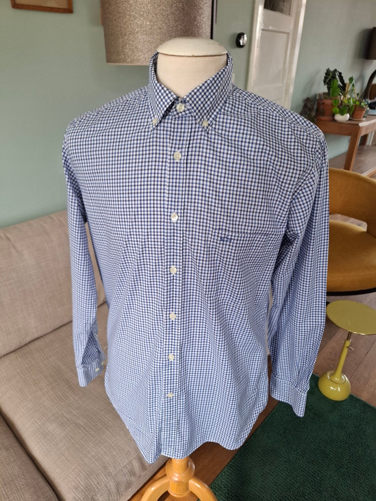 Paul en Shark overhemd boordmaat 40, Blauw, Zo goed als nieuw, Paul en shark, Halswijdte 39/40 (M)