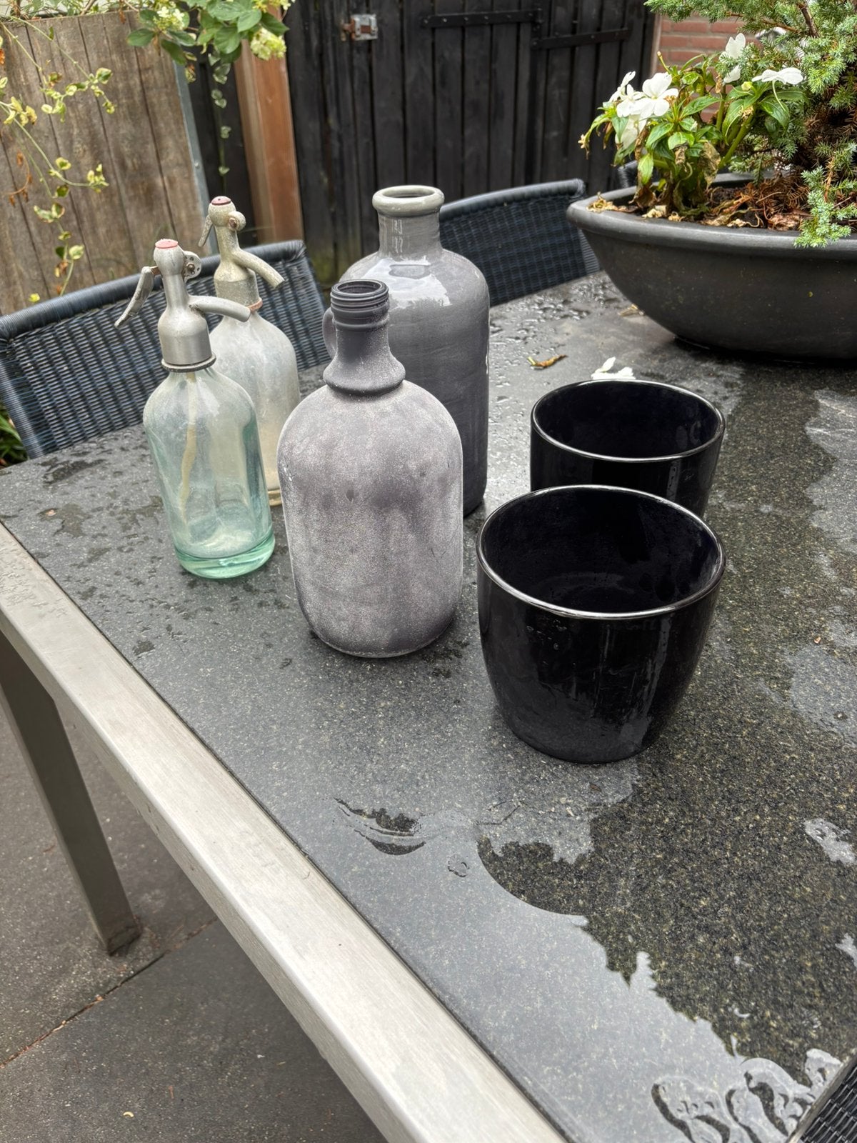 Potten en flessen, Ophalen, Steen, Minder dan 30 cm, Rond
