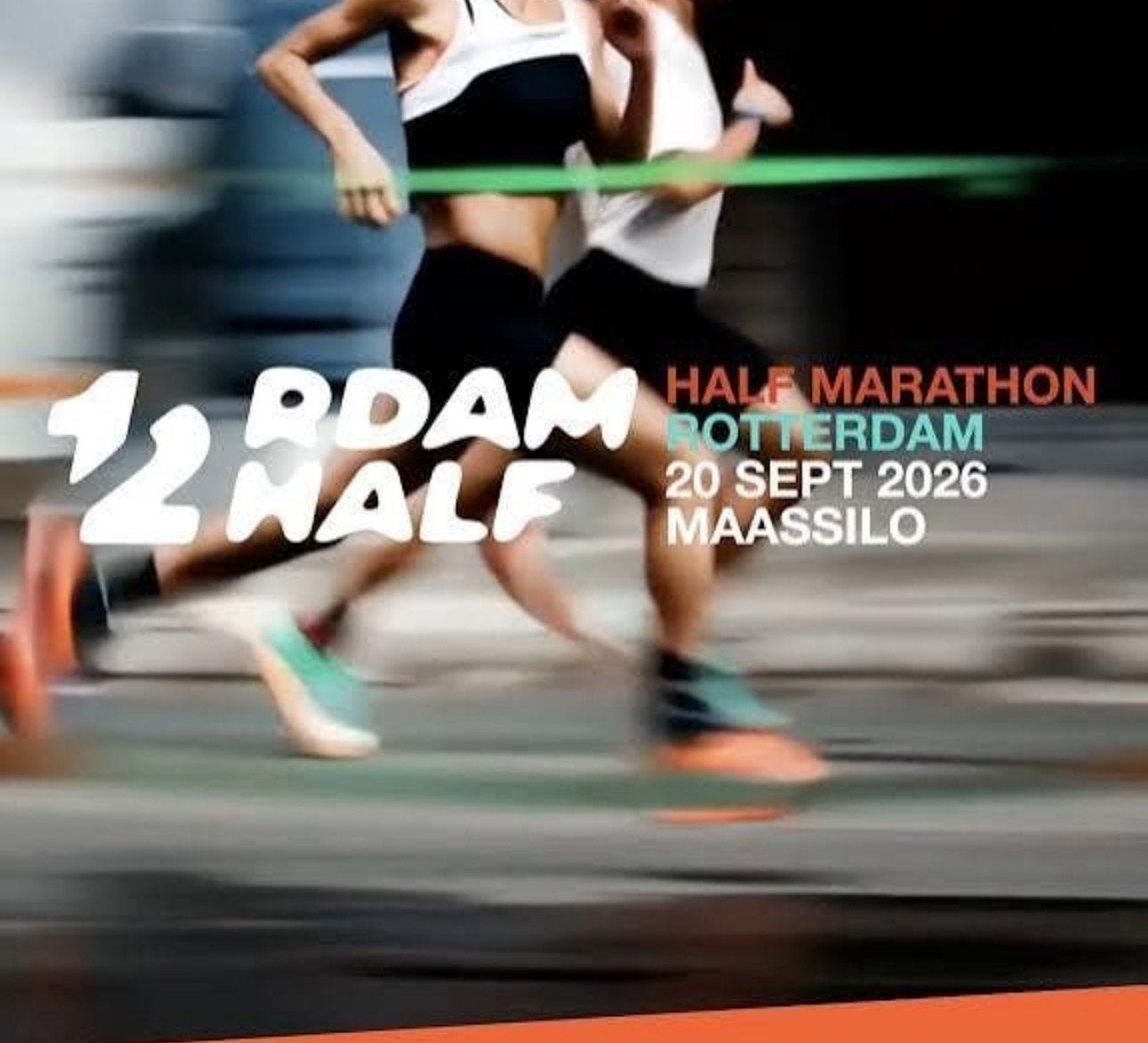 1 startbewijs Rotterdam Half (halve marathon Rotterdam), Eén persoon, April