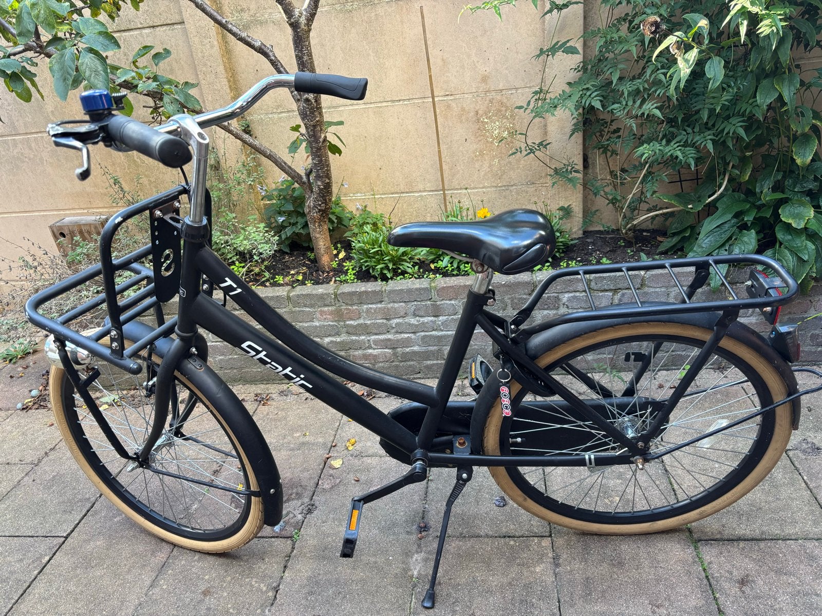 Static Transportfiets 24 inch - Zwart, Ophalen, Gebruikt, 24 inch