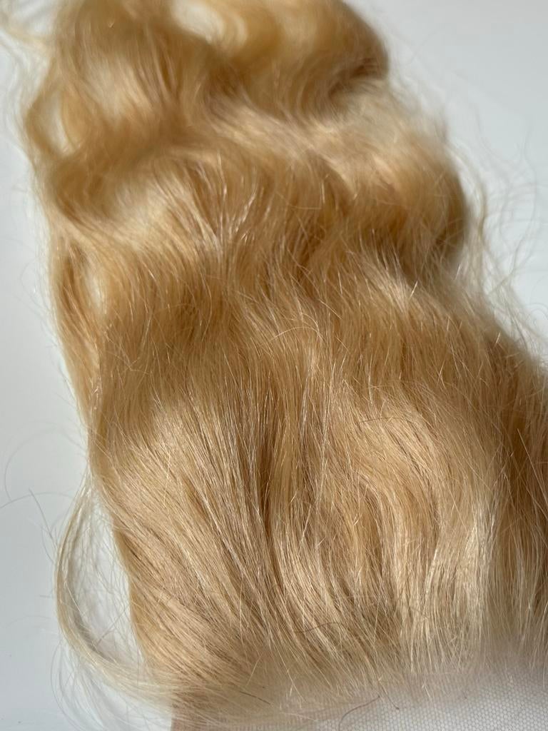 Haartopper echt haar met clips, lichte slagen, ca. 30 cm, Extended Haarwerken Exclusief, Nieuw, Ophalen of Verzenden, Pruik of Haarverlenging