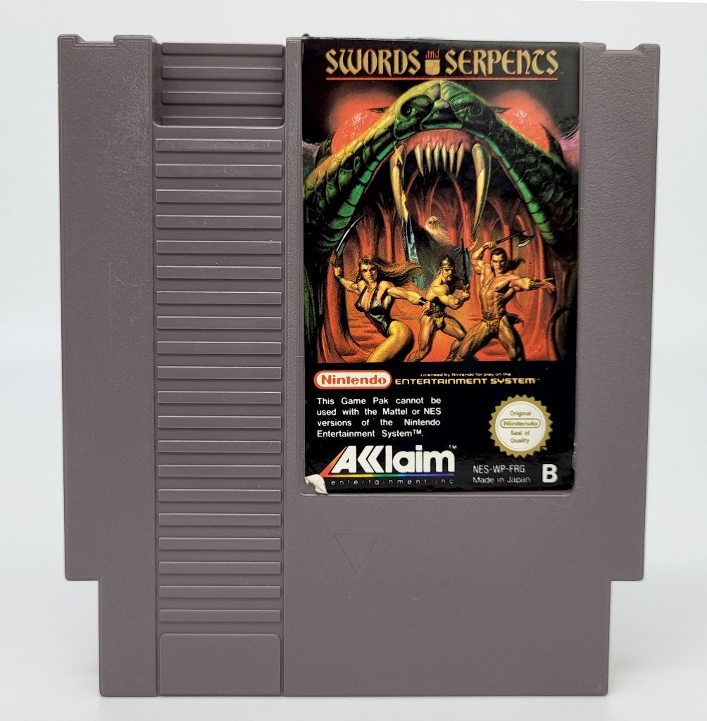 Swords and Serpents - Nintendo NES Cartridge - PAL B (FRG), Avontuur en Actie, Gebruikt, Verzenden, 1 speler