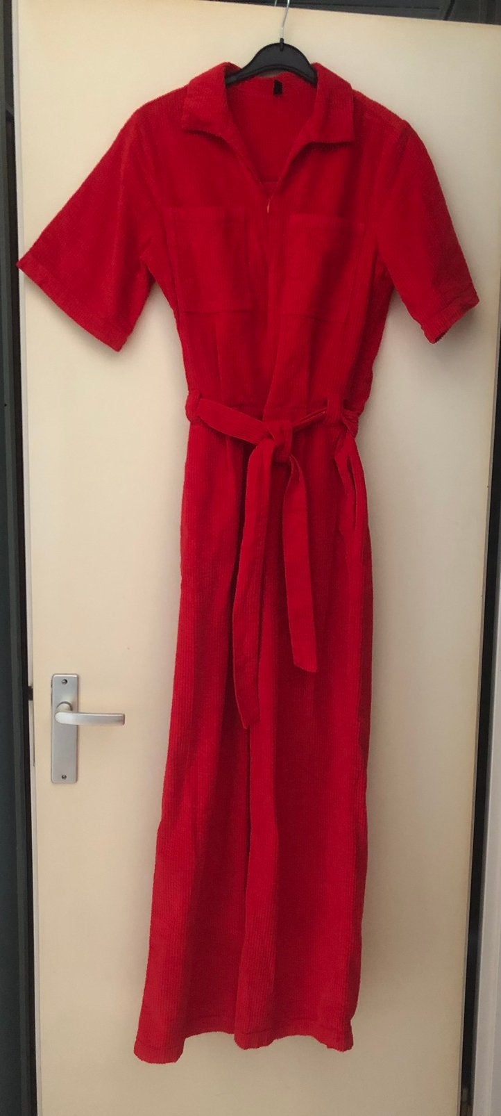 Jumpsuit maat s (Hema), Kleding | Dames, Jumpsuits, Ophalen of Verzenden, Zo goed als nieuw, Maat 36 (S), Rood