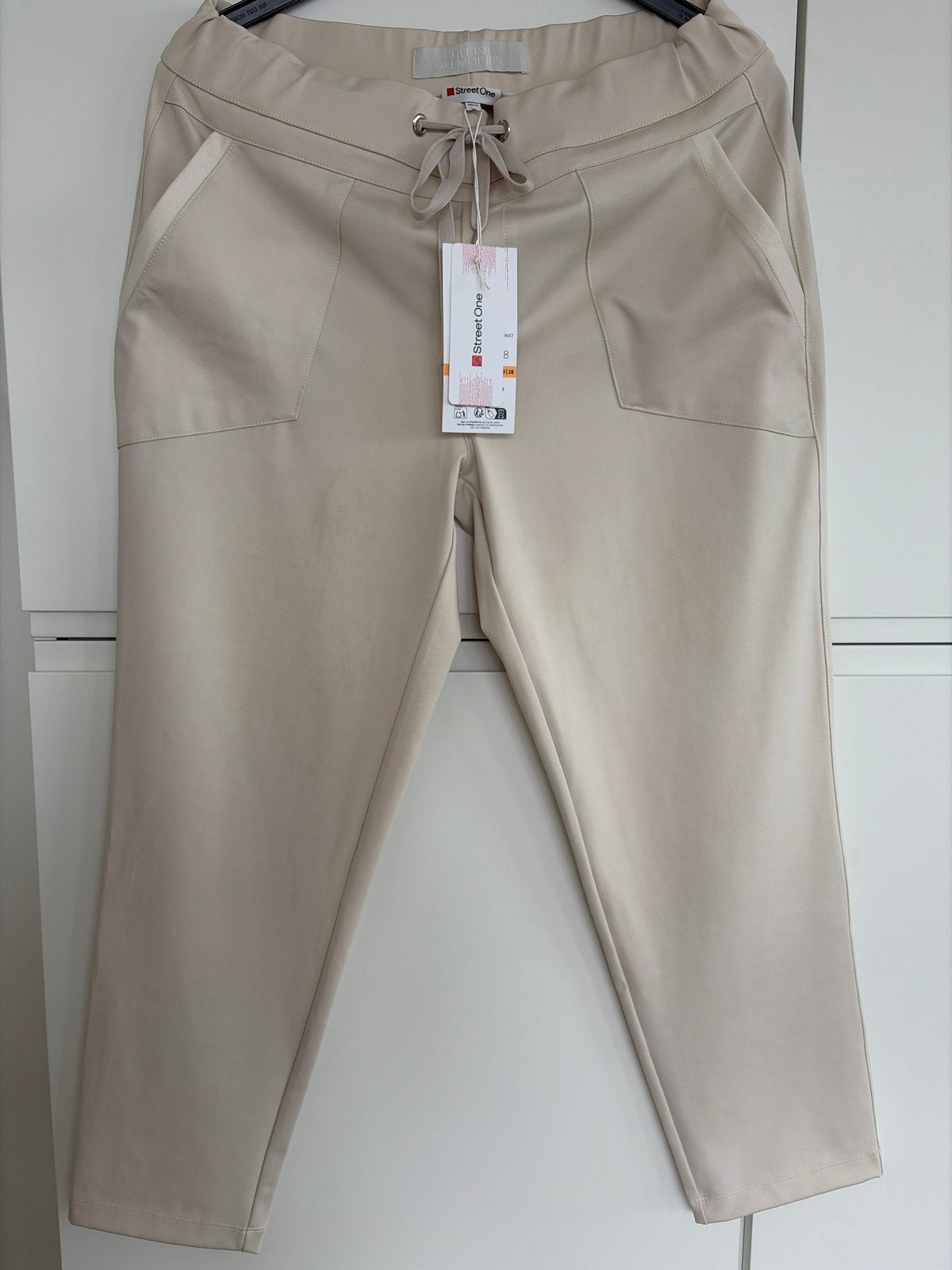 Nieuw Street One Bonny Loose Fit Broek beige/zand Maat 40/28, Maat 38/40 (M), Beige, Nieuw, Ophalen of Verzenden