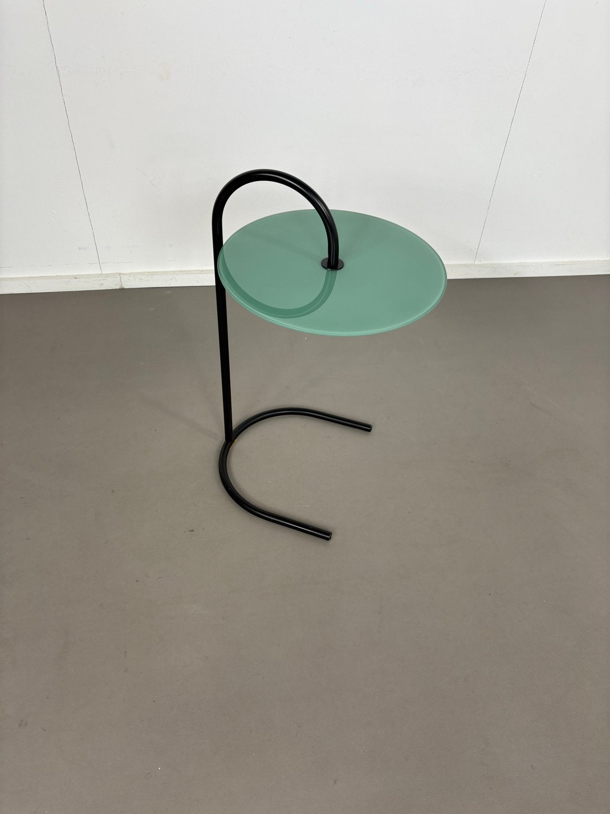 Vintage 'rare' IKEA Ry Sidetable, design Thorsten Björklund, Minder dan 55 cm, Gebruikt, Rond, Glas