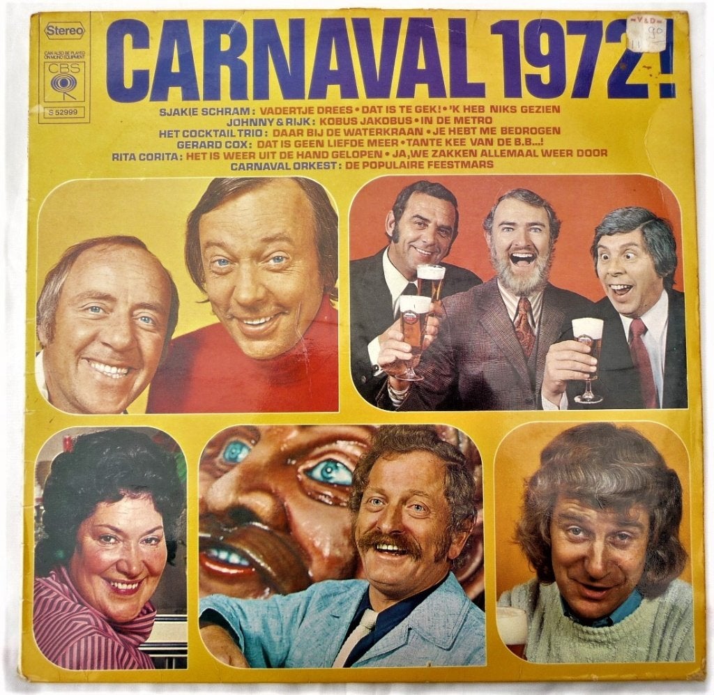6LPS J HOES PRESENTEERT 2 WILLY DERBY EN STRANGERS, CARNAVAL, LP, Verzenden, Levenslied of Smartlap, 12 inch