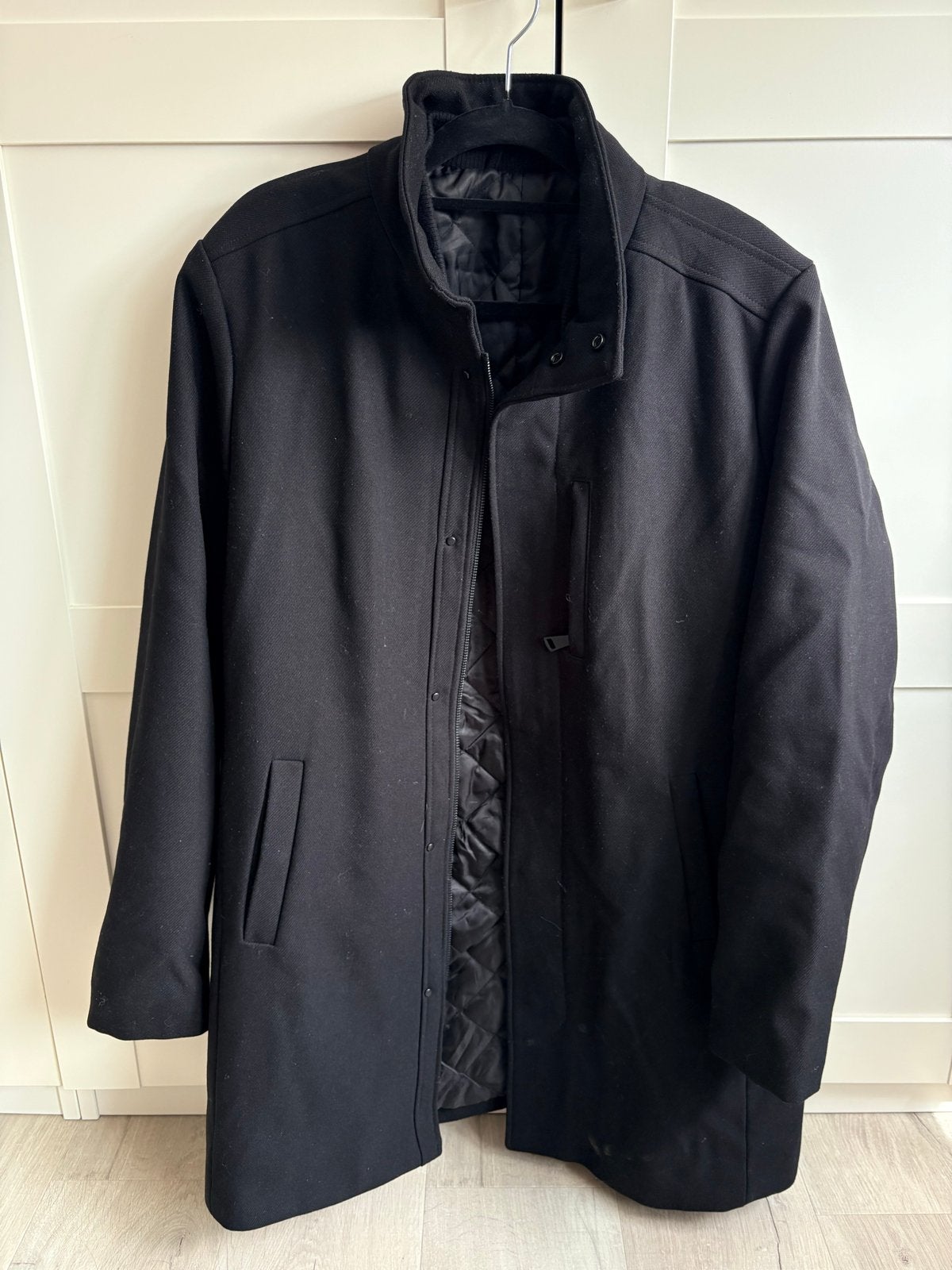 Nette zwarte winterjas van Primark, maat M, Ophalen of Verzenden, Zo goed als nieuw, Maat 48/50 (M), Zwart