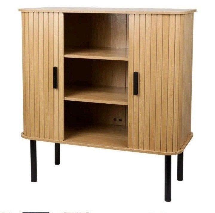 Action Japandi designkast met schuifdeuren zonder poten, Ophalen, Met deur(en), ., 50 tot 100 cm