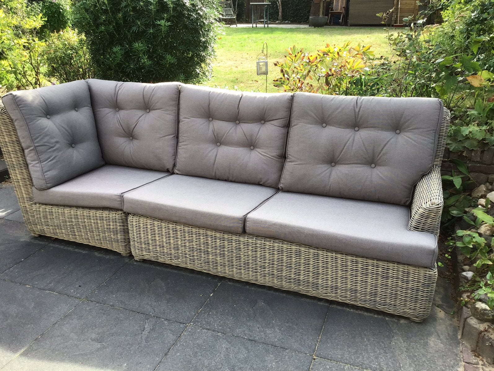 Platinum Lido set 1xhoekbank links en 1x rechts, 1x Hocker, Ophalen, 6 zitplaatsen, Hocker, Zo goed als nieuw