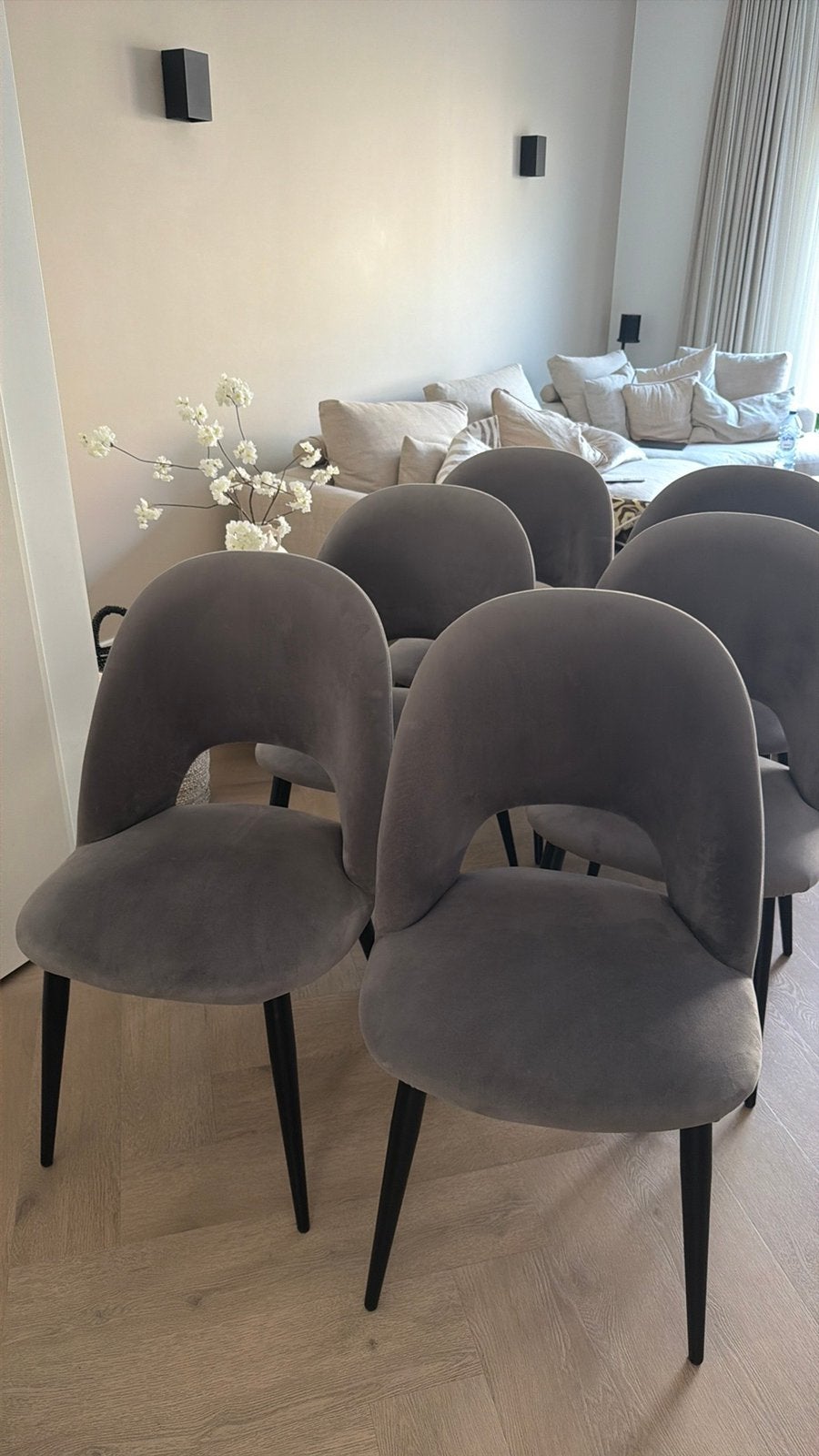 Westwing eetkamerstoelen 6 stuks, Ophalen, Zo goed als nieuw
