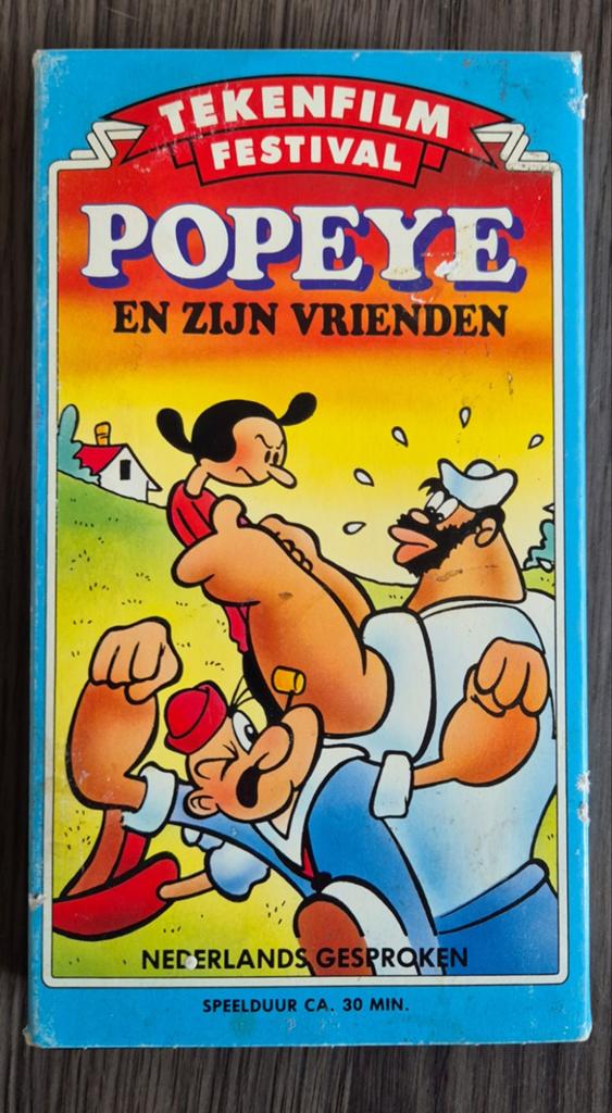 VHS Popeye En Zijn Vrienden (Tekenfilm Festival), Cd's en Dvd's, VHS | Kinderen en Jeugd, Alle leeftijden, Ophalen of Verzenden