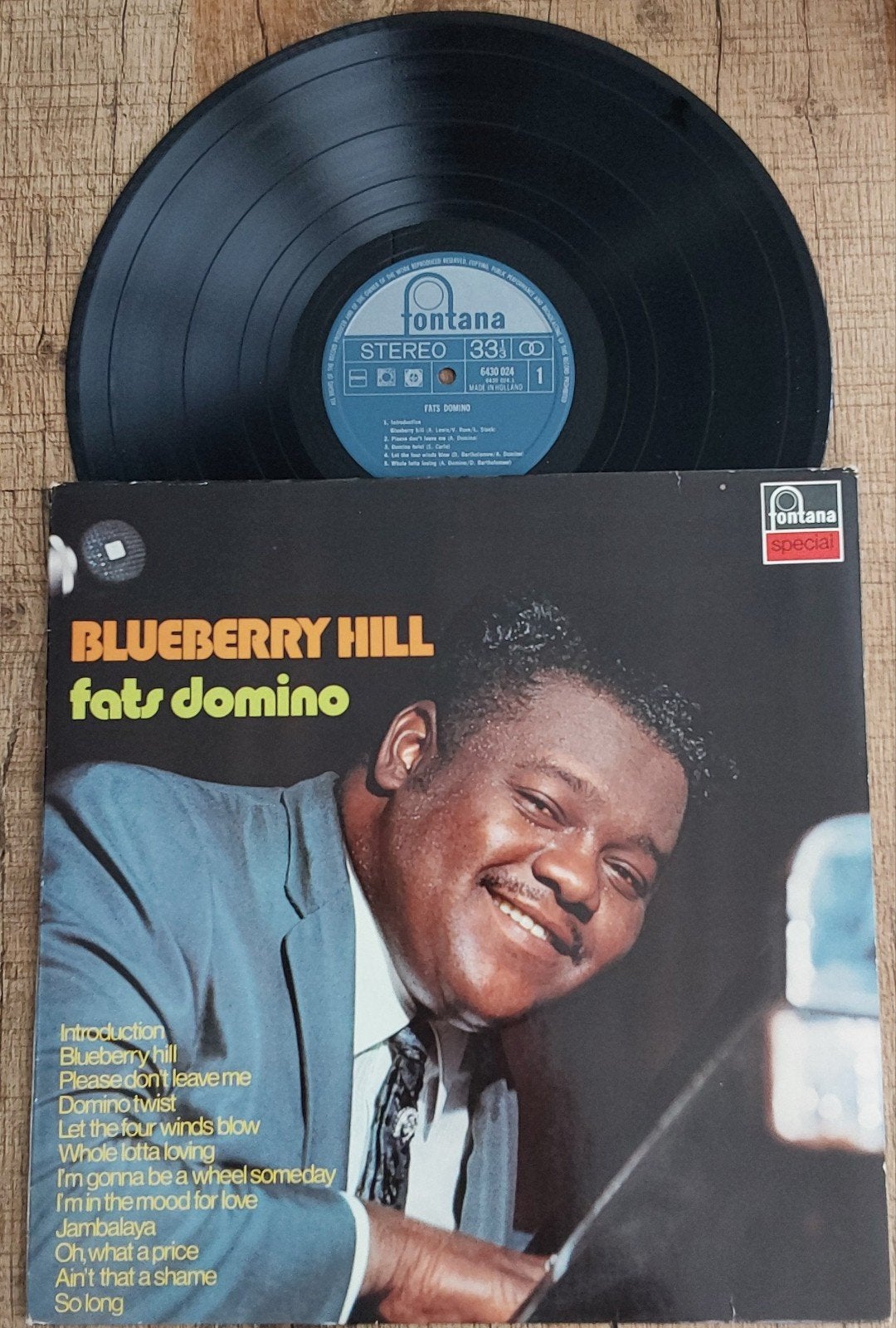 Fats Domino - Blueberry Hill LP (Fontana Special) Nieuwstaat, Ophalen, LP, Pop, Zo goed als nieuw