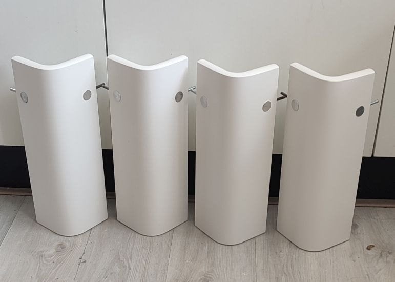 Auping auronde senioren poten hoog 40cm, Eenpersoons, Wit, Ophalen of Verzenden, Zo goed als nieuw