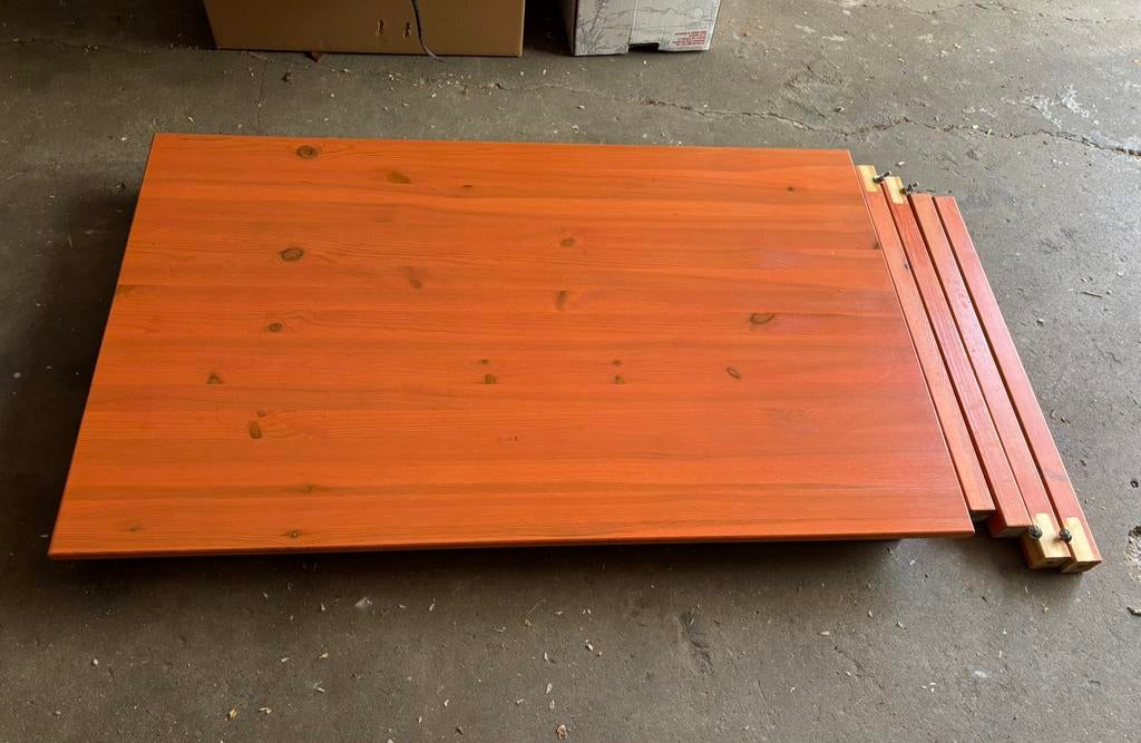 Vintage grenen Ikea tafel, Ophalen, 100 tot 150 cm, 50 tot 100 cm, Zo goed als nieuw