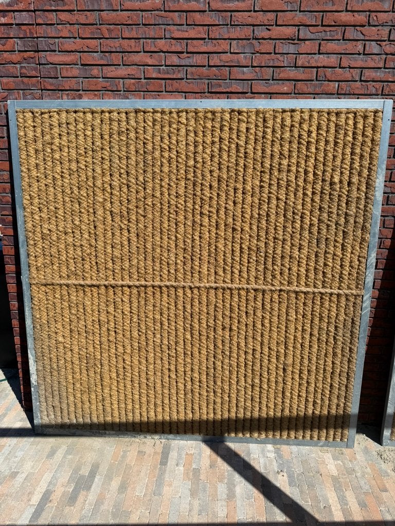 Kokowall tuinscherm 200x200 cm - 2 hele + 1 half + 4 palen, Ophalen, Overige materialen, 200 cm of meer, Zo goed als nieuw