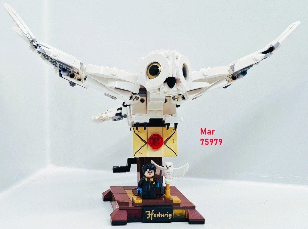 Lego Harry Potter Hedwig Uil 75979 Vleugels Beweegbaar, Lego, Harry Potter, Ophalen of Verzenden, Complete set
