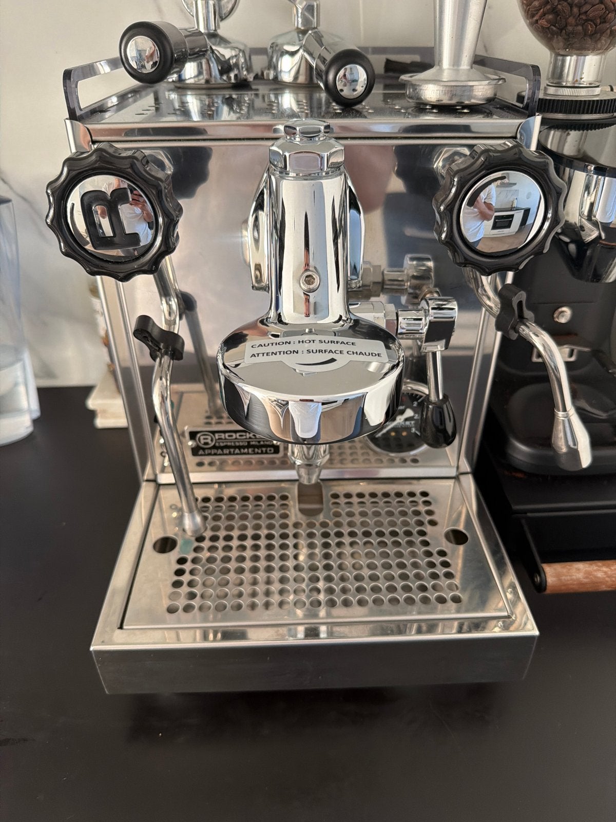 Rocket Appartamento Espresso Machine - Zo goed als nieuw, Stoompijpje, Espresso apparaat, Zo goed als nieuw, 2 tot 4 kopjes