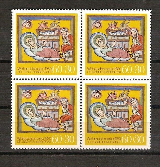BRD 1066 pf blok van 4, Ophalen of Verzenden, BRD, Postfris