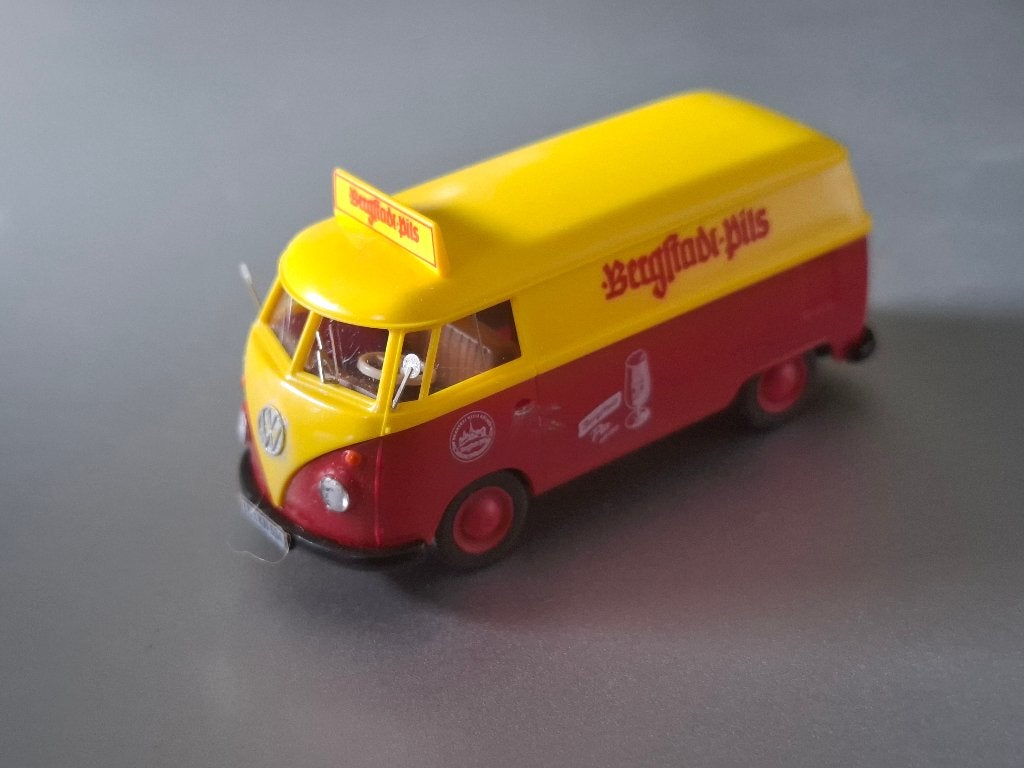 1:87 Volkswagen VW T1 Bergstadt Pils Wiking € 8, Hobby en Vrije tijd, Verzenden, Zo goed als nieuw, Auto, Wiking