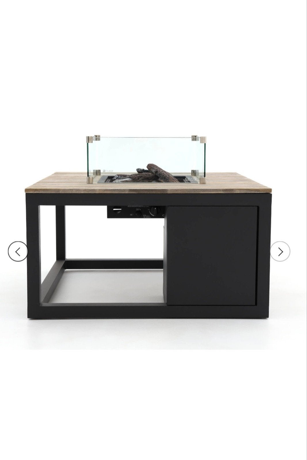 Cosi Cosiraw lounge vuurtafel 100x100 met glas als nieuw, Ophalen, Zo goed als nieuw, Vuurkorf