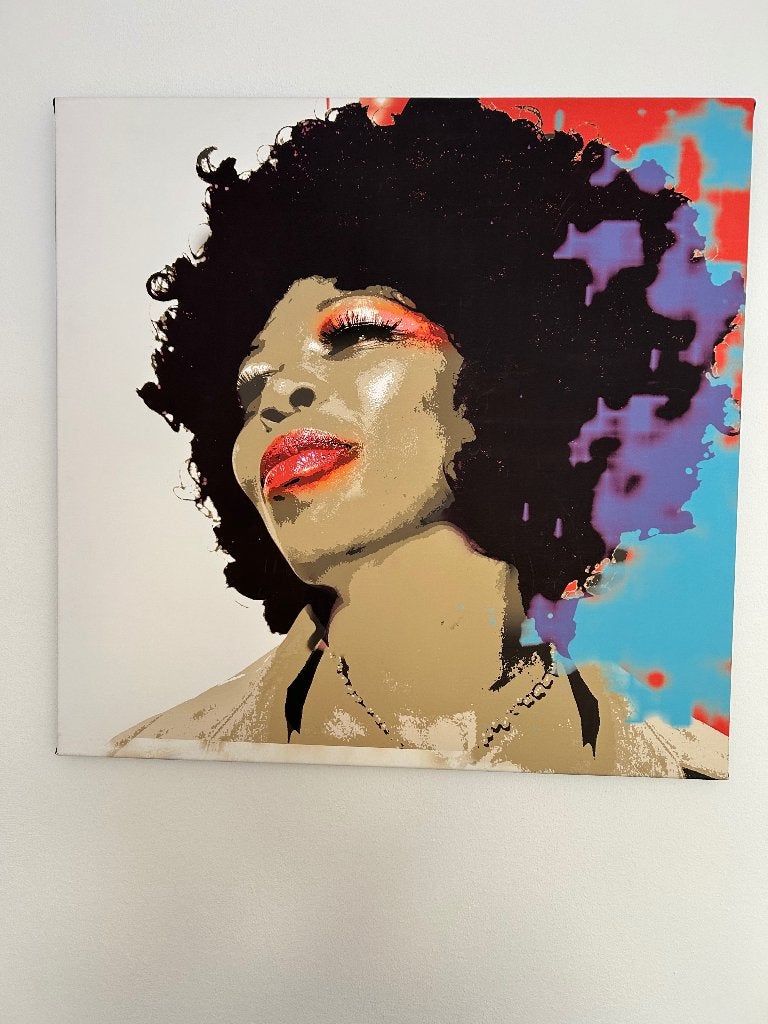 Canvas schilderij vrouw, Ophalen, Gebruikt, Schilderij, 75 tot 100 cm