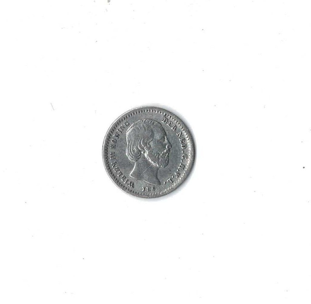 5 cent, stuiver 1869 zilver Willem 3 (zie scans)(1), Postzegels en Munten, Koning Willem III, Zilver, Ophalen of Verzenden, Losse munt