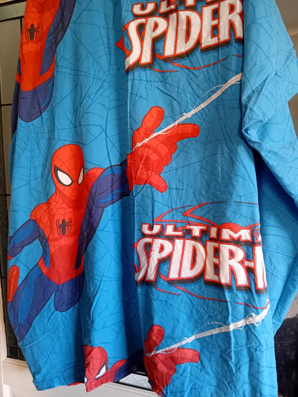 Spiderman dekbedovertrek met knoopsluiting, Gebruikt, Blauw, Ophalen of Verzenden, Jongetje
