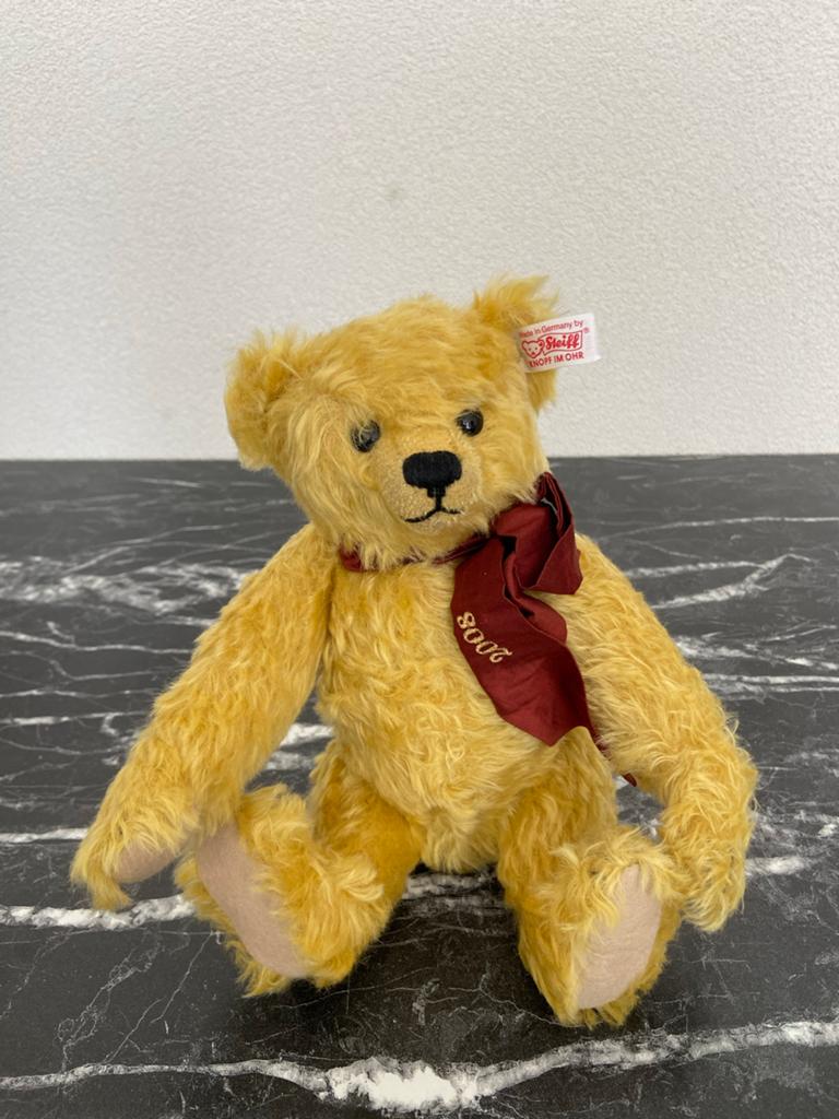 Steiff Beer met Knop en Geluid - 27 cm, Ophalen of Verzenden