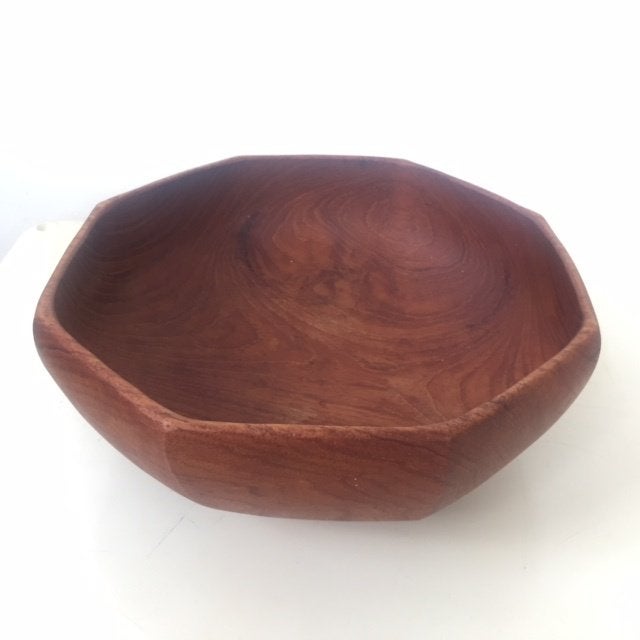Vintage jaren 60 Deens design teak schaal, Huis en Inrichting, Gebruikt, Teak, Schaal, Deens