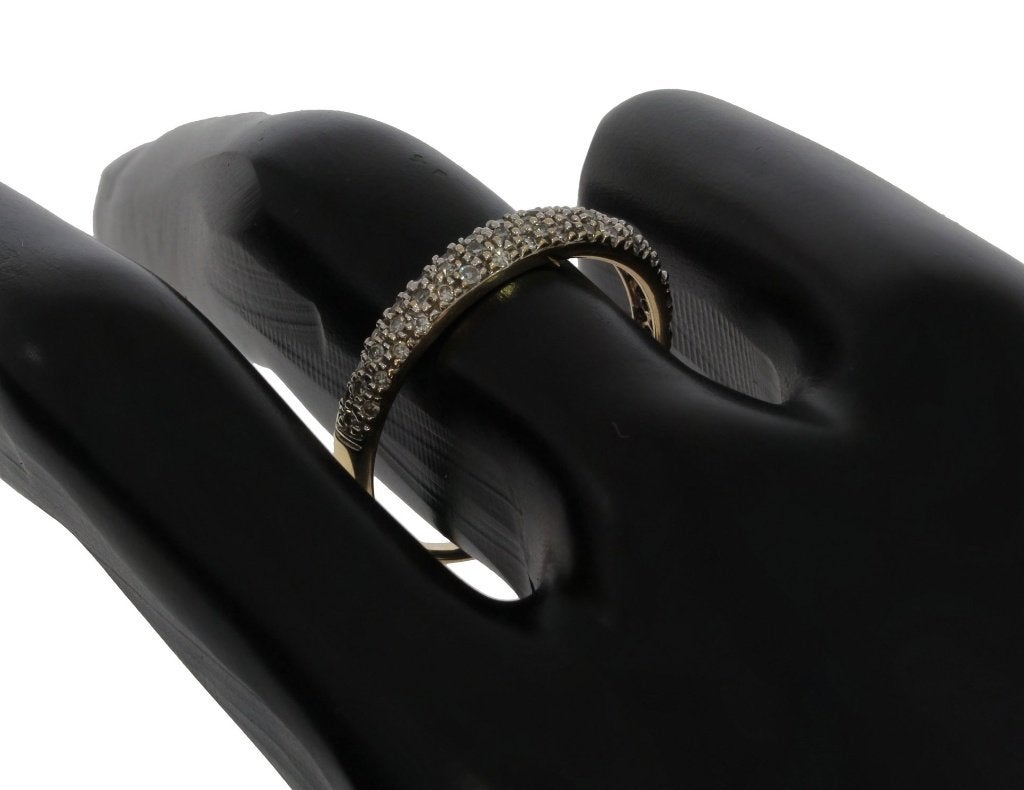 46 diamanten alliance 14k gouden dames ring briljant rij