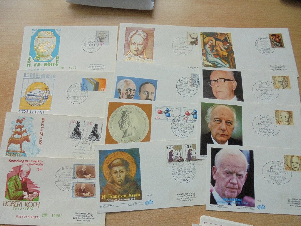 Duitsland.  restpartij Ficados beschreven FDC's, Ophalen of Verzenden, Buitenland