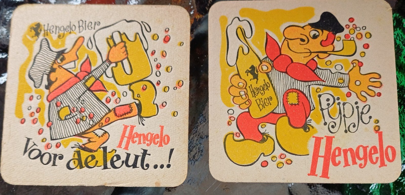 Hengelo Bier viltjes, Ophalen of Verzenden, Gebruikt, Viltje(s), Overige merken
