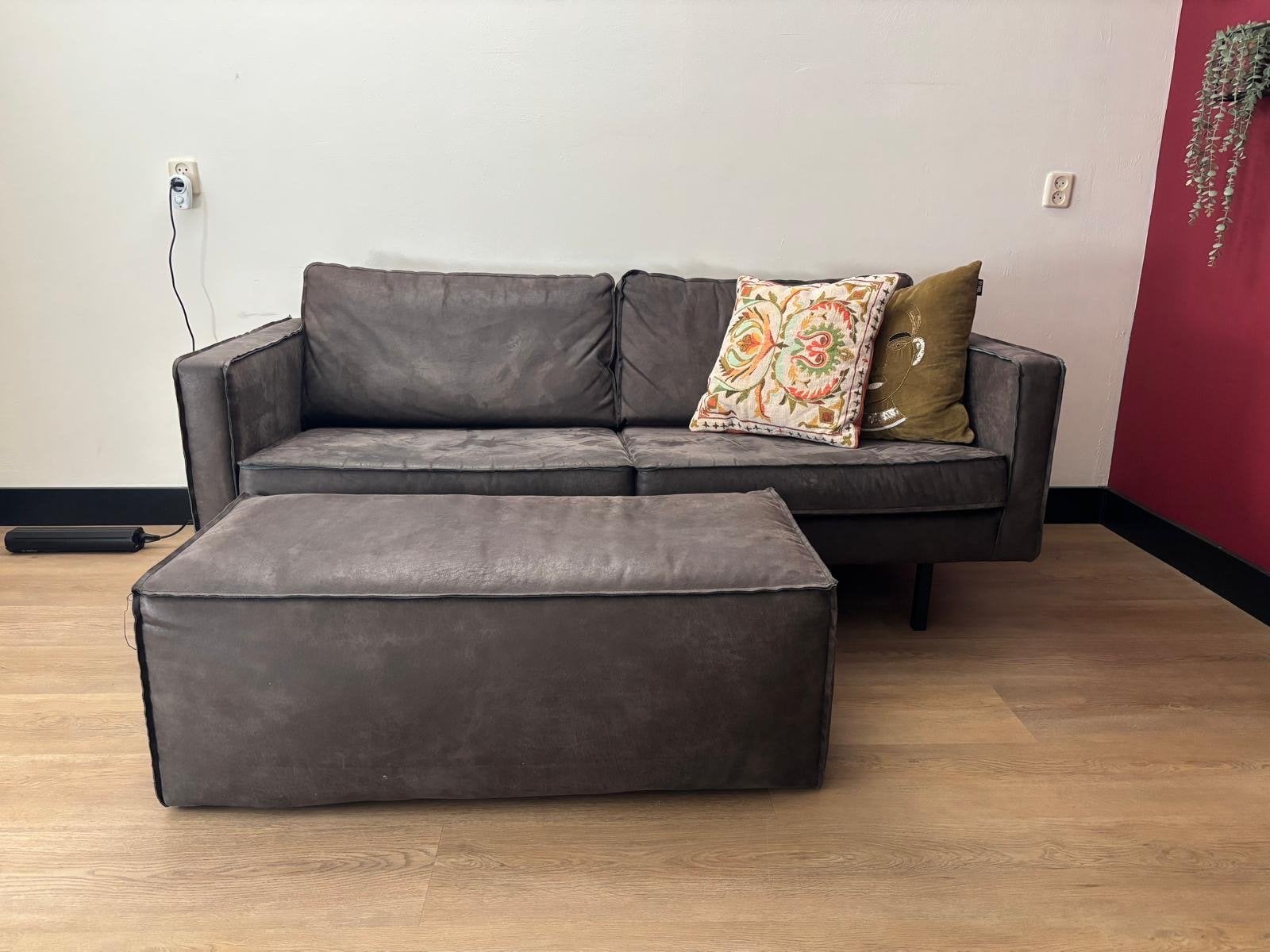 Be Pure 2,5 zits bank met poef, Ophalen, Gebruikt, 150 tot 200 cm, Tweepersoons