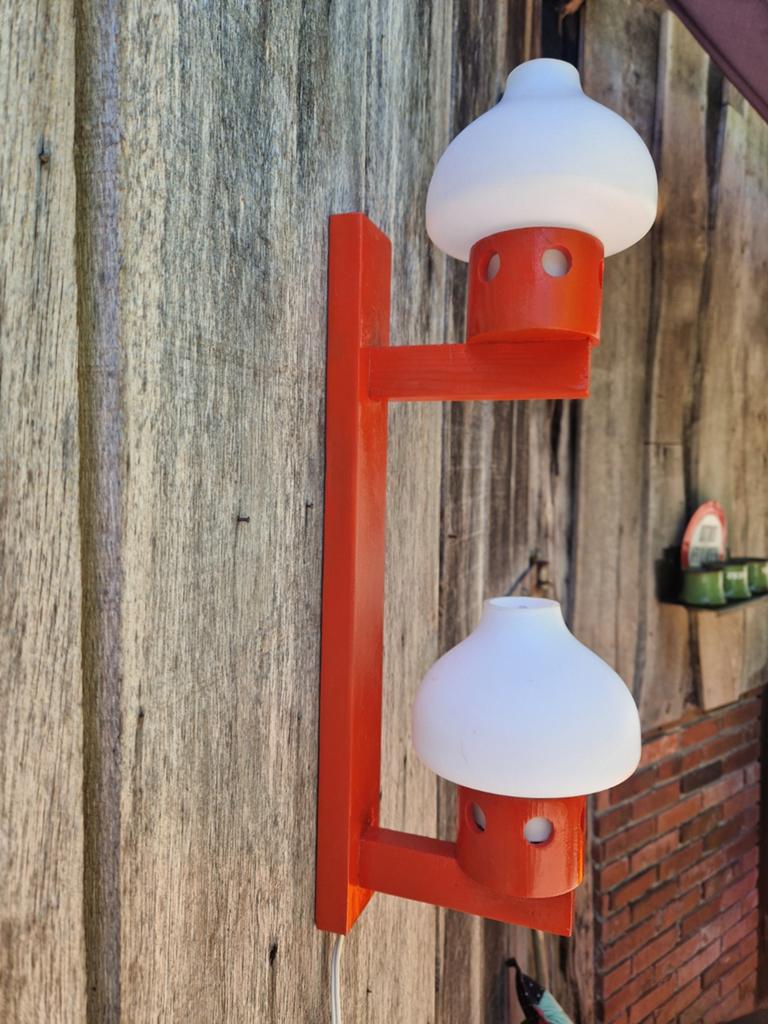 Zweeds pine wood design wandlamp jaren 70, Huis en Inrichting, Lampen | Wandlampen, Ophalen of Verzenden, Gebruikt, Glas, Vintage retro Scandinavisch