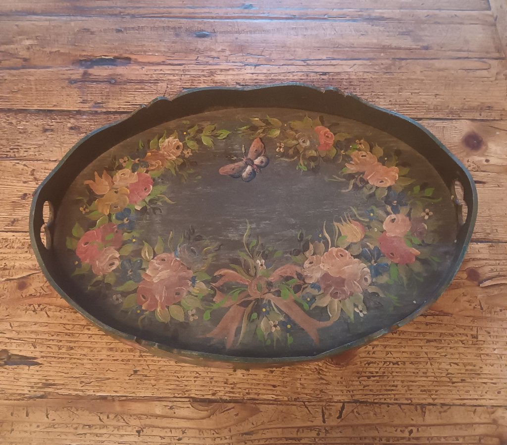 Dienblad handbeschilderd Hindeloopen?, Ophalen of Verzenden
