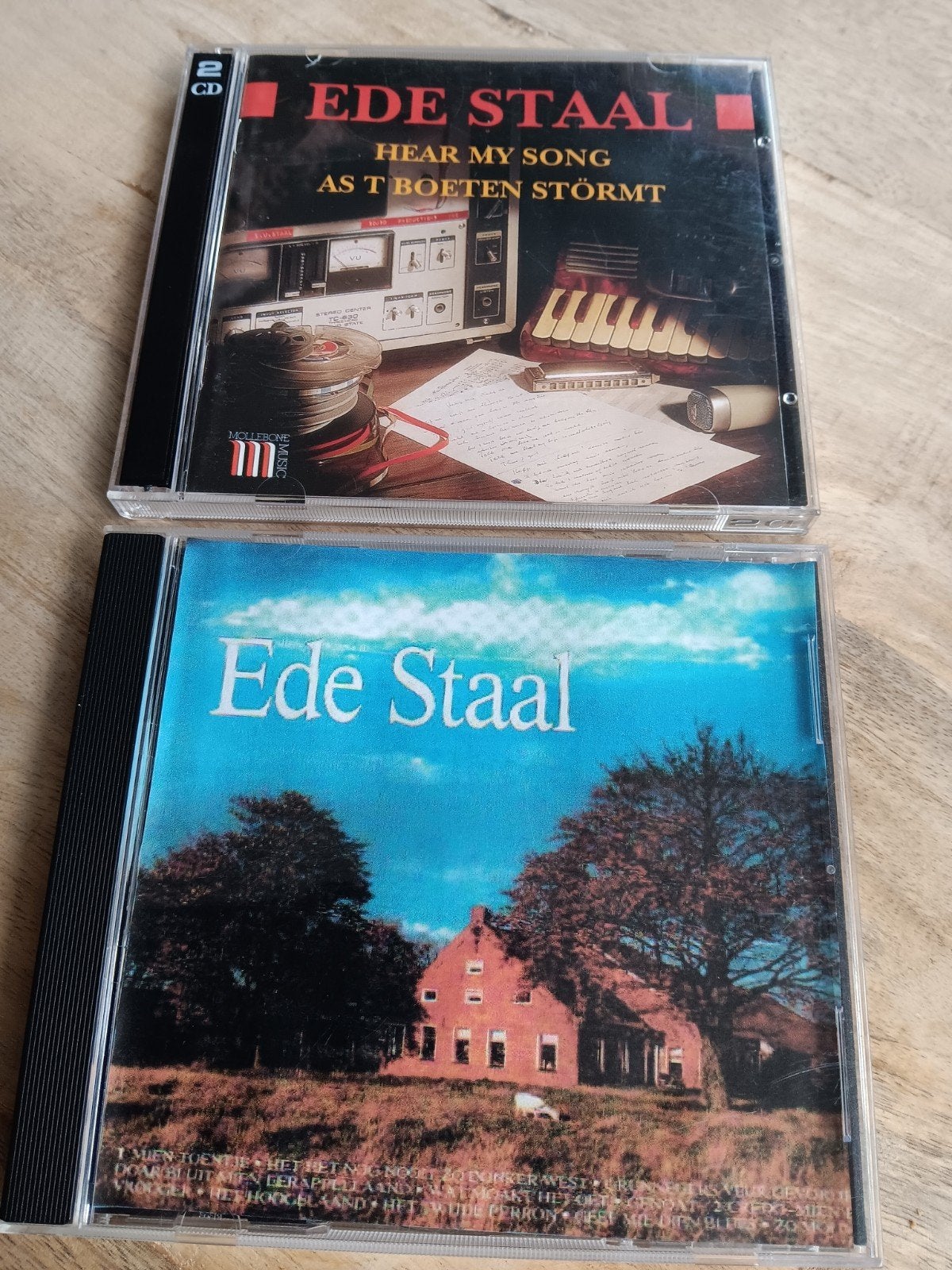 Ede Staal CD's: Hear My Song & As 't Boeten Störmt, Cd's en Dvd's, Gebruikt, Ophalen of Verzenden, Streekmuziek, Inclusief doosje