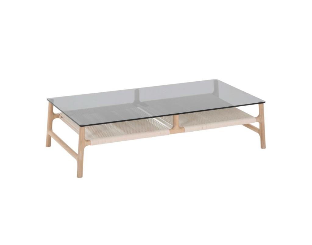 Gazzda Fawn coffee tafel 120x60 whitewash grey Van €990 nu, 100 tot 150 cm, Gazzda, Gazzda, Nieuw
