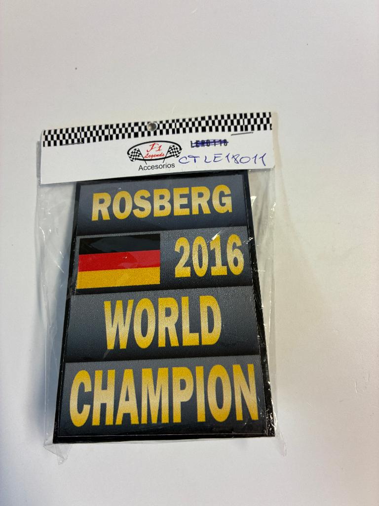98958: Pitbord - Nico Rosberg - World Champion 2016 - 1:12, C/ Segorbe 37 – 03206 – Elche – Alicante, Cartrix, Overige typen, Nieuw