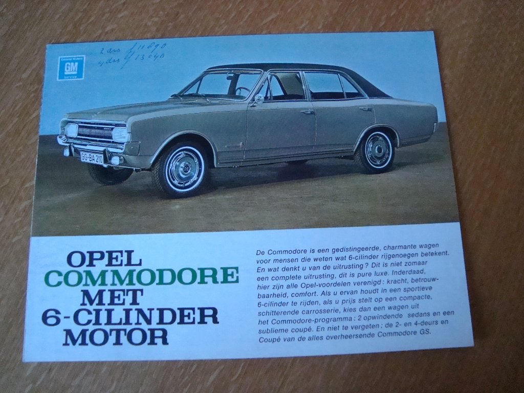 Opel commodore met 6 cilinder motor, Ophalen of Verzenden, Nieuw